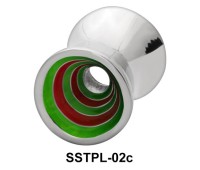 Colorful Spirals Plugs and Tunnels SSTPL-02c